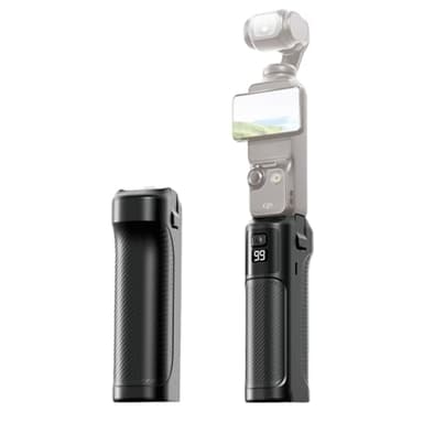 9000mAh Battery Grip Power Bank Compatible with DJI Osmo Pocket 3 - Extended Runtime Handle, Type-C Fast Charging, Anti-Slip Grip