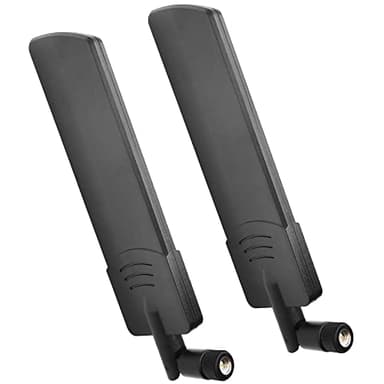 4G LTE Antenna 10dbi 600-6000MHz 3G 4G LTE Universal Wide Band Omni Directional Paddle Antennas with SMA Male 2 Pcs