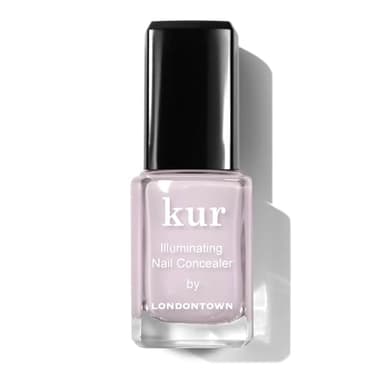 LONDONTOWN Pink Illuminating Nail Concealer, Sheer Brightening Nail Polish & Strengthener for Yellowing, Damaged or Discolored Nails, Natural Nail Perfector, Light Sheer Pink, 21+ Free, 0.4 Fl Oz