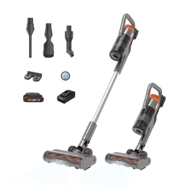 WORX 20V Cordless Stick Vacuum WX038L.1, Powerful Cordless Vacuum Cleaner 25Kpa High Suction for Pet Hair, Lightweight Handheld Vacuum Cleans Floors Carpet Car – Battery & Charger Included