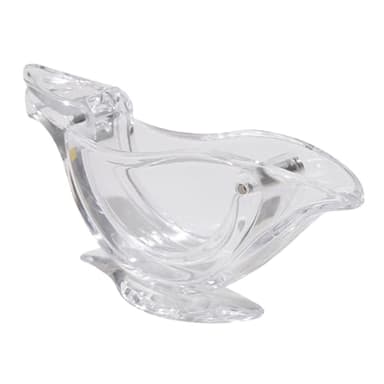 Clear Acrylic Bird-Shaped Lemon Squeezer - Manual Citrus Juicer for Lemon Lime Orange - Portable Handheld Juice Press - BPA-Free Plastic Fruit Squeezer for Home Kitchen Bar