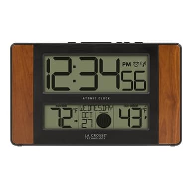 La Crosse Technology Wall/Table Clock, 6.61-inch x 11.1-inch x 1.14-inch (513-1417CH-INT)