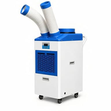 AMARITE Industrial Portable Air Conditioner – 12000 BTU Dual Hose Spot Cooler with Digital Controls & Timer, for Indoor/Outdoor Use, R32 Refrigerant