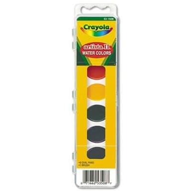 Crayola 531508 Artista II 8-Color Watercolor Set, 8 Assorted Colors CYO531508