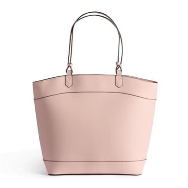 Deseret Book Women's Temple Tote Bag - Large Faux Leather LDS Church Purse & Mom Organizer - Zipper & Numerous Pockets for Scriptures, Temple Dress, Laptop, or Missionary Essentials (Blush)