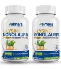 Palmara Health L-Lysine with Monolaurin 600mg 1:1 Ratio (2)