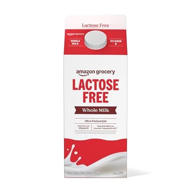 Amazon Grocery, Lactose Free Whole Milk, Half Gallon, 64 Fl Oz