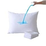 4 Pack Waterproof Pillow Protectors Standard Size Noiseless Anti Allergy Soft 20x26 ” Zippered Hypoallergenic Cases Covers Pads,Encasements