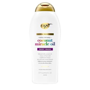 OGX Extra Creamy + Coconut Miracle Oil Ultra Moisture Body Wash, 19.5 Fl Oz