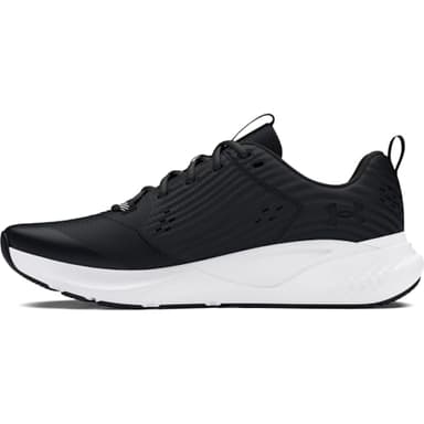 Under Armour Men's Charged Commit Trainer 4, (001) Black/White/White, 11, US