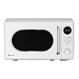 Magic Chef Countertop Microwave, Classic Retro Touch Small Appliance, 0.7 Cubic Ft, White