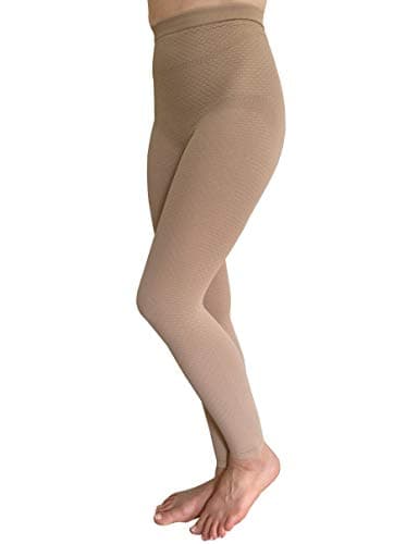 Bioflect® Compression Leggings with Bioactive Raised Massaging Knit - for Support and Comfort - Sand XL