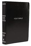 NKJV Holy Bible, Giant Print Center-Column Reference Bible, Black Leather-look, Thumb Indexed, 72,000+ Cross References, Red Letter, Comfort Print: New King James Version