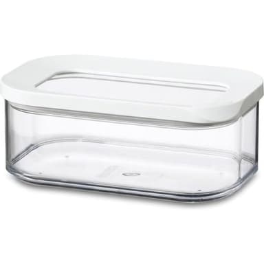 Mepal Modula Transparent Food Storage Container | 15oz/450ml | Perfect for Dry Goods | Dishwasher Safe | White Framed Lid | BPA Free | Made in Holland