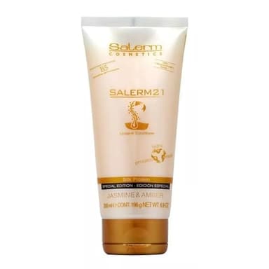 SALERM - 21 Jasmine and Amber - 200 ml - Leave-In Mask and Conditioner - with Silk Proteins - Anti-Frizz - Split Ends Repair - Deep Hydration