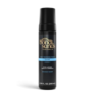 Bondi Sands Dark Self Tanning Foam | Lightweight, Self-Tanner Foam Enriched with Aloe Vera and Coconut Provides an Even, Streak-Free Tan | 6.76 oz/200 mL