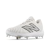 New Balance Men's FuelCell 4040 V7 Metal Baseball Shoe, Optic White/Raincloud, 10.5
