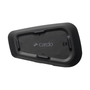 Cardo Systems Spirit Motorcycle Bluetooth Communication Headset, 2-Way Bluetooth, Thin 32mm Speakers, Waterproof, Universal Connectivity - Single Pack