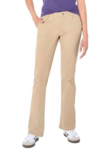 Aeropostale Women's Aero Classic Uniform Pant, Summer Tan, 12
