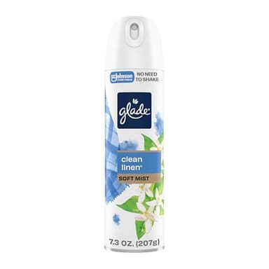 Glade Odor Fighting Soft Mist Air Freshener Room Spray, Clean Linen, 7.3oz., 1 count