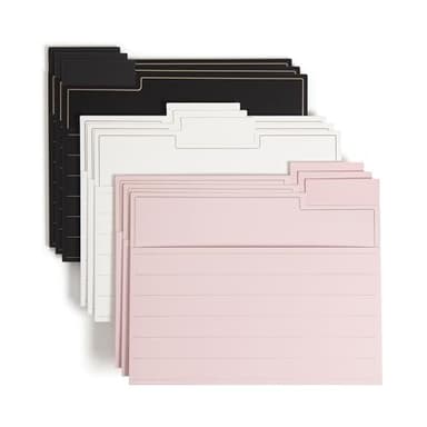 U Brands Fashion File Folders with Pockets, 9 Count, 1/3-Cut Tabs in Assorted Positions, Letter Size, Office Supplies (Classic Foil)