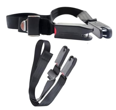 Strap Pads Compatible with 1 Pcs Universal ISOFIX Kids Seat Car Fixing Straps Covers with Latch Interface Accessory Cover Set (Black)