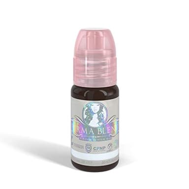 Perma Blend Espresso Brown Tattoo Ink - Professional Microblading Ink for Permanent Makeup - Cool Medium/Dark Brown Permanent Pigment - Vegan (0.5 oz)