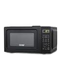 Commercial CHEF CHM770B Cu. Ft. Countertop Oven, 700W, with Digital LED Display, Power Levels, Push Button Door, 10” Diameter Turn Table Microwaves, 0.7 Cubic Feet, Black