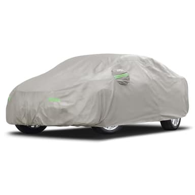 Migaven 6 Layers Car Cover Custom Fit for Toyota Camry 1996-2025, Honda Accord 2001-2025, Waterproof Full Exterior Cover Rain Sun Protection with Door Zipper