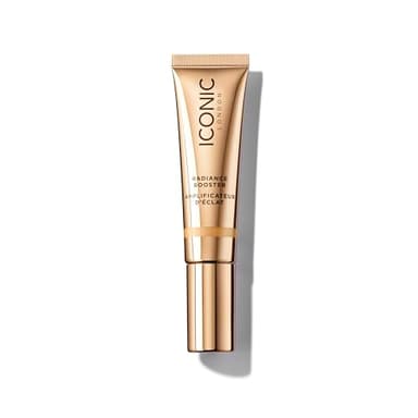 ICONIC LONDON Radiance Booster | Liquid Radiance Lightweight Skin Tint for a Glowy Makeup Look, Cruelty Free, Vegan Makeup (Sand Glow) 30 mL/ 1.01 Fl Oz