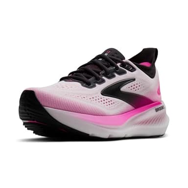 Brooks Women’s Glycerin 23 Neutral Running Shoe - White/Phantom/Cyber Pink - 7 Medium