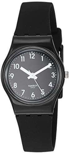 Swatch Lady Women's Watch Casual Polymer Black Quartz Waterproof Lady Black Single