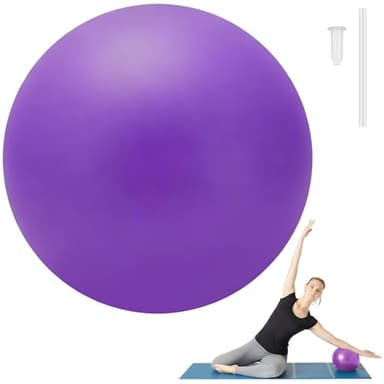 Pimoys Small Pilates Ball 9 Inch Small Exercise Ball Mini Workout Yoga Balls for Gym Yoga, Core Training, Fitness, Workout, Stability, Improves Balance