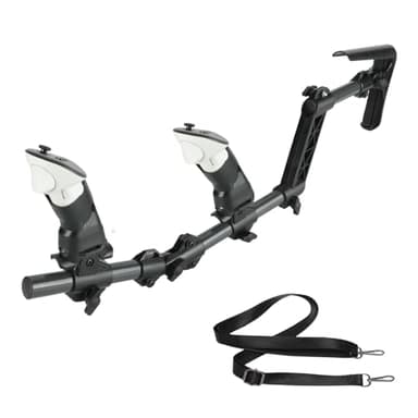 Gun Stock for Meta Quest 3, Compatible with VR Meta Quest 3s Controller Grips for Enhance Stability and Control Magnetic Stock Rifle Adapter (Black)