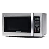 Farberware Countertop Microwave 1000 Watts, 1.3 Cu. Ft. - Microwave Oven With LED Lighting and Child Lock - Perfect for Apartments and Dorms - Easy Clean Stainless Steel