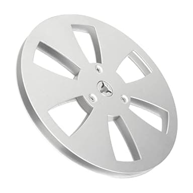 1/4 7 Inch Empty Reel for Reel to Reel Tape Recorder for Open Reel Sound Deck, Aluminum Alloy Recording Takeup Reel with 6 Hole, Replacement Opening Machine Part