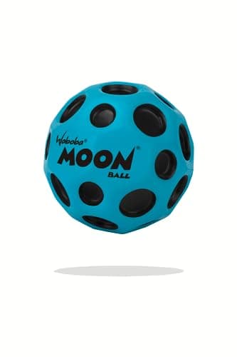 Waboba The Original Moon Ball - Hyper Bouncy Ball – Makes Pop Sound When Bounced - All Ages Extreme Bounce & Fun - Perfect for Active Play & Indoor or Outdoor Games - Blue