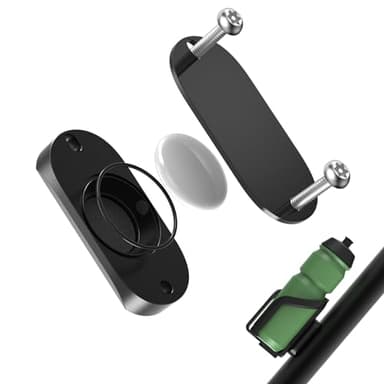 SUPMEGA Bike Mount for AirTag, Waterproof Protective Aluminum Alloy Holder Hides GPS Under Bicycle Bottle Cage, Anti-Theft Holder Bike GPS Tracker Accessory