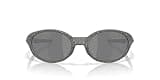 Oakley Men's OO9438 Eyejacket Redux Polarized Rectangular Sunglasses, Matte Grey Ink Fingerprint/Prizm Black, 58 mm