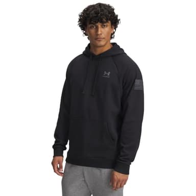 Under Armour Men's Freedom Flag Hoodie, (001) Black / / Castlerock, Large