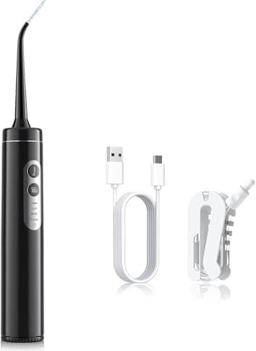 Binzls Electric Toothbrush, 2 in-1 Teeth Cleaning Kit with 4 Modes, Portable for Travel and Home