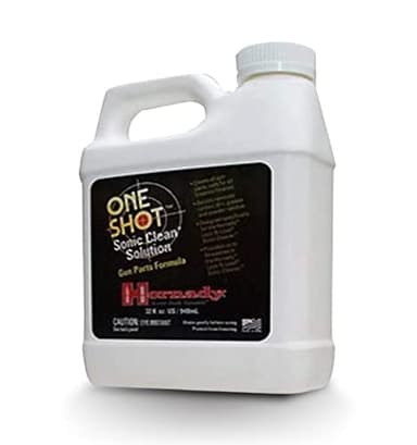 Hornady One Shot Sonic Clean Solution, 1 Quart – Gun Cleaner Solution, Clean All Gun Parts Safely and Quickly – Designed for Use with Hornady Lock-N-Load Sonic Cleaners – Item 043360