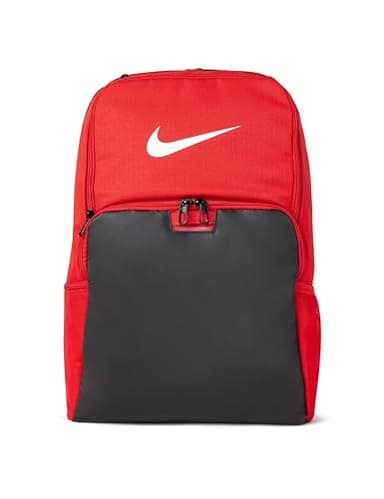 Nike Unisex Brasilia 9.5 Training Backpack (Extra Large, 30L), University Red/Black/White, MISC