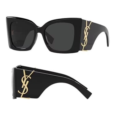 SAINT LAURENT SL M119 BLAZE YSL Monogram Logo Sunglasses with eSHADES Luxury Eyewear Kit Bundle