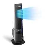 Lasko Misto Outdoor Misting Tower Fan, 4-Speeds, Internal Oscillation, for Decks, Patios and Porches, Black, YF300, Large