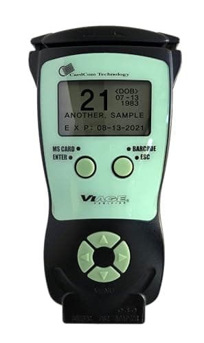 Handheld ID Scanner, Drivers License Scanner for Age Verification, ID Checking, Dual 2D Barcode and Magnetic Stripe, Free Compliance Software and ID Updates, Model CAV3200