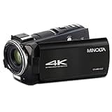 Minolta MN4K100Z 4K Ultra HD Camcorder w/10x Optical Zoom (Black)