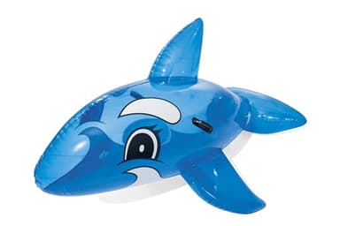 Bestway Blue Whale Pool Float, Kids Inflatable Ride-On with Handles, Swimming Pool and Beach Toy