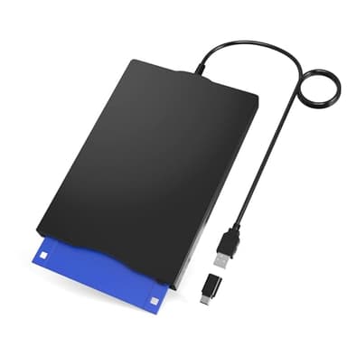 YEY Floppy Disk Reader USB 3.5-inch FDD 1.44 MB Portable for PC Laptops Windows/XP/7/8/10/11 Plug and Play