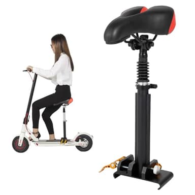 Jiabailie Electric Scooter Seat Saddle,Skate Seat for Xiaomi M365 M365PRO,Adjustable Scooter Seat Attachment,Free Punch Saddle,Comfortable and Shock Absorbing for Unisex Adult Height 40-60cm